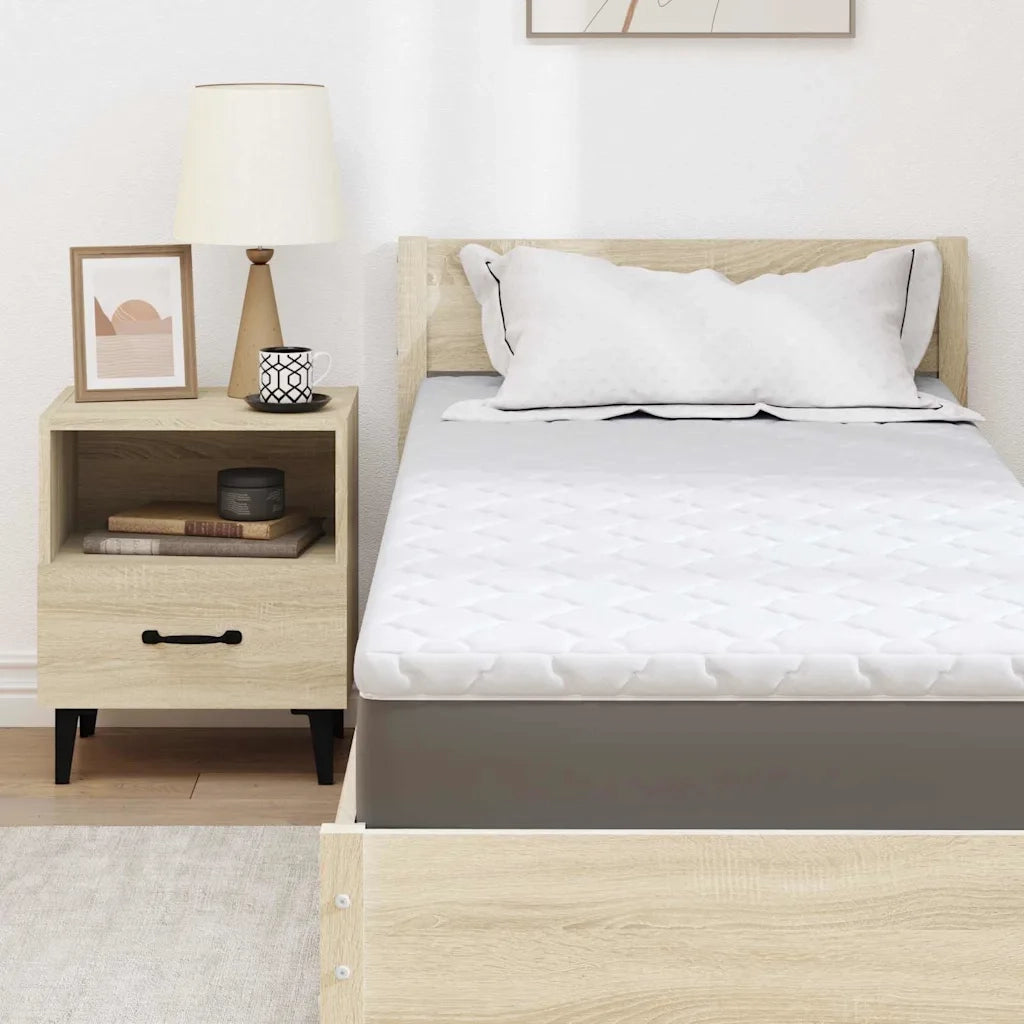 vidaXL Guanciali per materassi Bianco 80 x 200 cm Schiuma PU