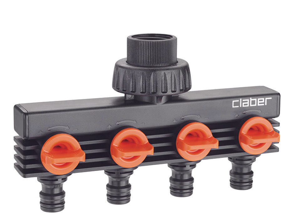 PRESA A 4 VIE CON RUBINETTI DI REGOLAZIONE  sfuso 8580    CLABER
