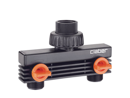 PRESA A 2 VIE M 3/4? CON RUBINETTI DI REGOLAZIONE  sfuso 8590    CLABER