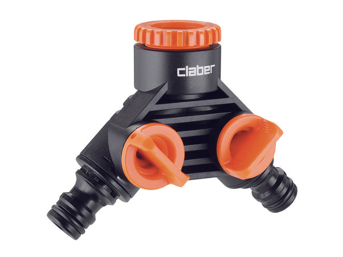 PRESA A 2 VIE CON RUBINETTI DI REGOLAZIONE  sfuso 8598    CLABER