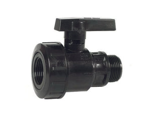 VALVOLA SFERA FILETTATA MASCHIO/FEMMINA CON GHIERA IN POLIPROPILENE  MF 11/4