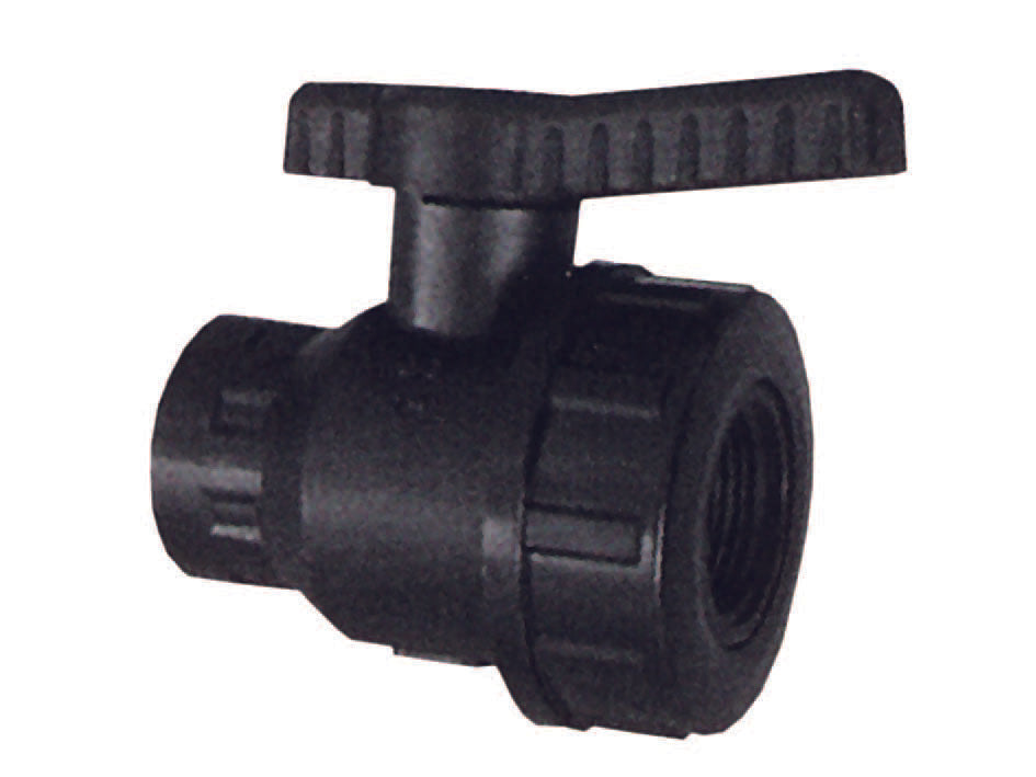 VALVOLA SFERA FILETTATA FEMMINA CON GHIERA IN POLIPROPILENE- - FF 11/2 - 5 pezzi