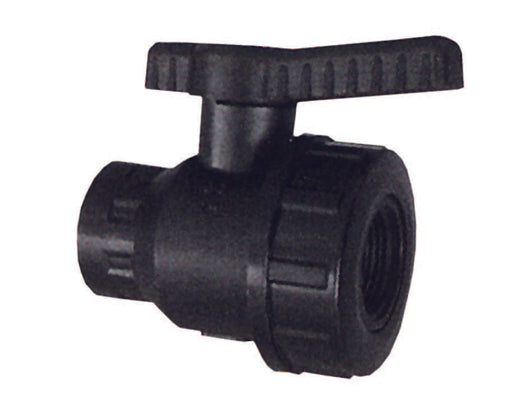 VALVOLA SFERA FILETTATA FEMMINA CON GHIERA IN POLIPROPILENE- - FF 11/2 - 5 pezzi