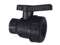 VALVOLA SFERA FILETTATA FEMMINA CON GHIERA IN POLIPROPILENE  FF 11/4