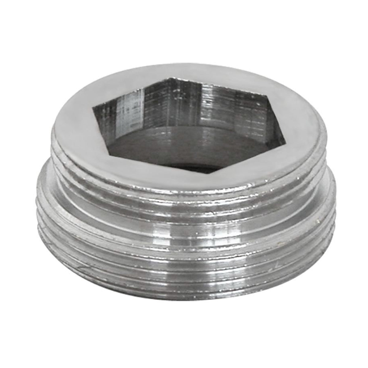 Raccordo ridotto maschio maschio in ottone cromato  M.24x1 - m.22x1