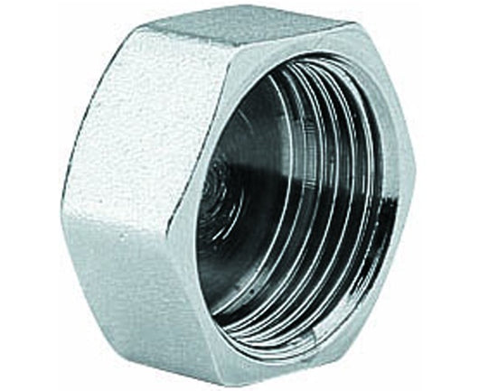 TAPPO CIECO FEMMINA IN OTTONE CROMATO PER CHIUSURA COLLETTORI 3/4   ARTECLIMA S.R.L.