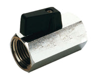 VALVOLA ARRESTO A SFERA MIGNON IN OTTONE CON LEVA FEMMINA FEMMINA 1/2   TIEMME RACCORDERIE SPA