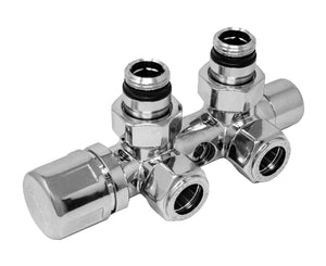 VALVOLA TERMOSTATIZZABILE MONOTUBO/BITUBO CROMATA FILETTO 24X19   ARTECLIMA S.R.L.