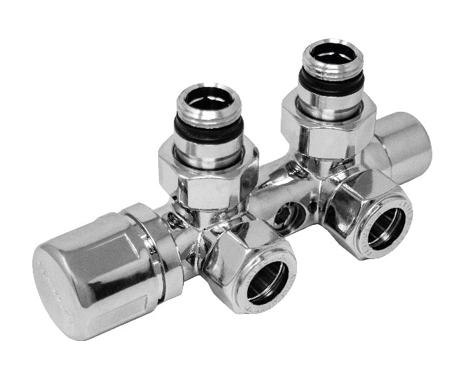 VALVOLA TERMOSTATIZZABILE MONOTUBO/BITUBO CROMATA FILETTO 24X19   ARTECLIMA S.R.L.