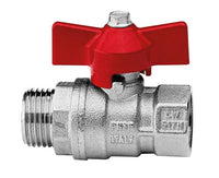 VALVOLA ARRESTO A SFERA IN OTTONE CON FARFALLA MASCHIO FEMMINA 3/4   ITAP s.p.a.