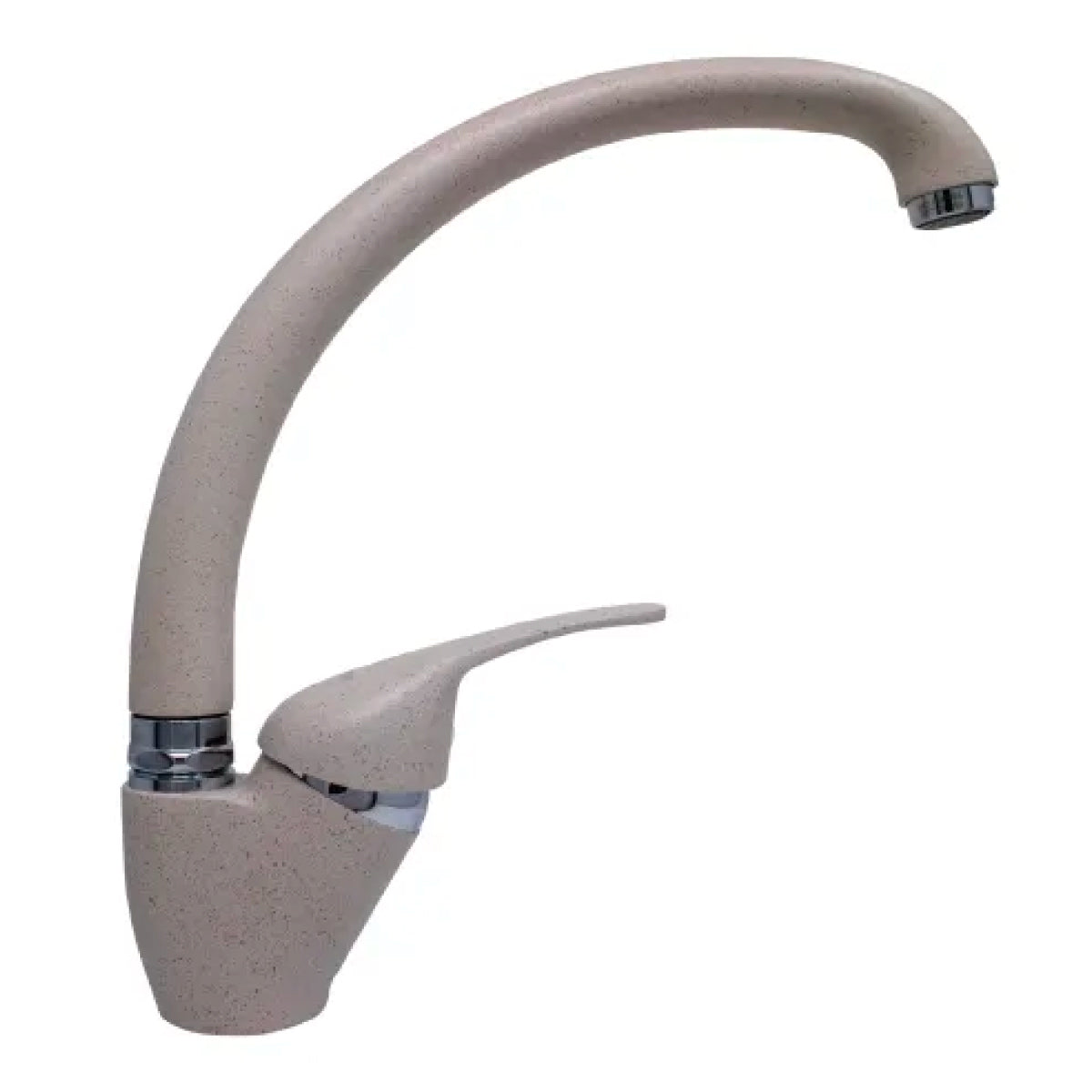 RUBINETTO MISCELATORE MONOCOMANDO PER LAVELLO CANNA ALTA GRANITO BEIGE 3/8   PORTA & BINI RUBINETTERIE SNC