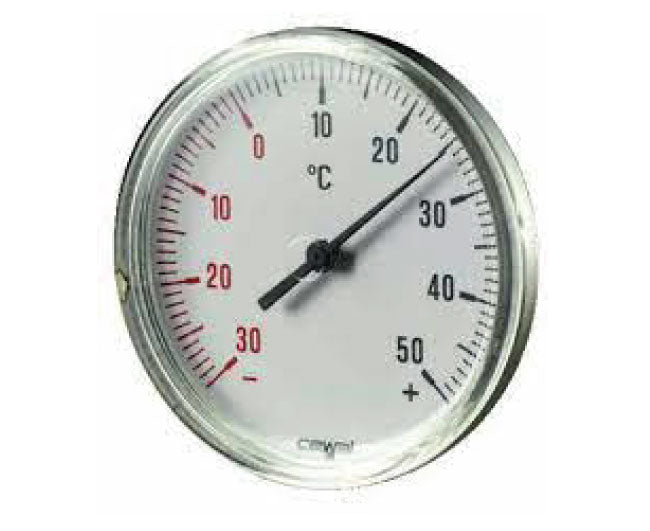 TERMOMETRO CORPO INOX ATTACCO POSTERIORE 0-60 GRADI   CEWAL SPA