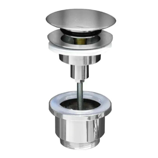 PILETTA CLICK CLACK CON TAPPO IN OTTONE CROMATO CON VITE CENTRALE 11/4   Idroweb