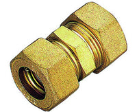 RACCORDO DIRITTO INTERMEDIO CON TENUTA O-RING PER TUBO RAME MODELLO 1300 ø14   TIEMME RACCORDERIE SPA