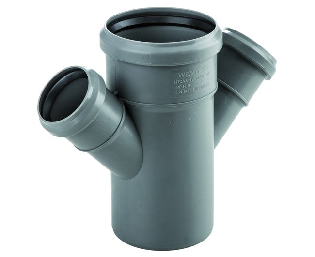 BRAGA RIDOTTA DOPPIA 45  ° AD INNESTO IN PP CON GUARNIZIONE SERIE ED TECH  EE ¸110/40/40   WAVIN ITALIA S.P.A.