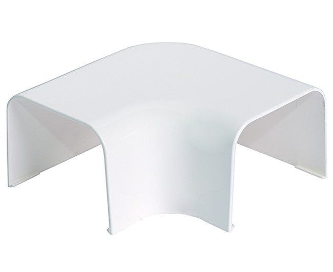 CURVA PIANA PER CONDIZIONAMENTO IN PVC 90x65 MM   VECAM-CO S.P.A