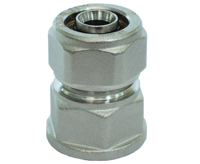 RACCORDO DIRITTO FEMMINA PER TUBO MULTISTRATO COMPLETO DI KIT 1 ø26   PETTINAROLI