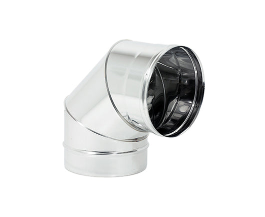 CURVA 90  ° MONOPARETE ACCIAIO INOX AISI 304  EE ¸80 SP 05 MM   EUROPROFIL SRL