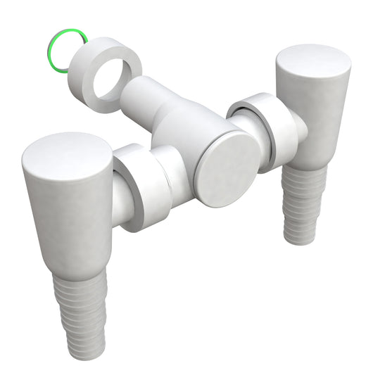 SIFONE DOPPIO ATTACCO DI SCARICO IN ABS PER LAVATRICE/ASCIUGATRICE 1   BONOMINI S.R.L.