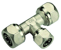 RACCORDO A T INTERMEDIO RIDOTTO PER TUBO MULTISTRATO MODELLO AL-COBRAPEX ø16-20-16   TIEMME RACCORDERIE SPA
