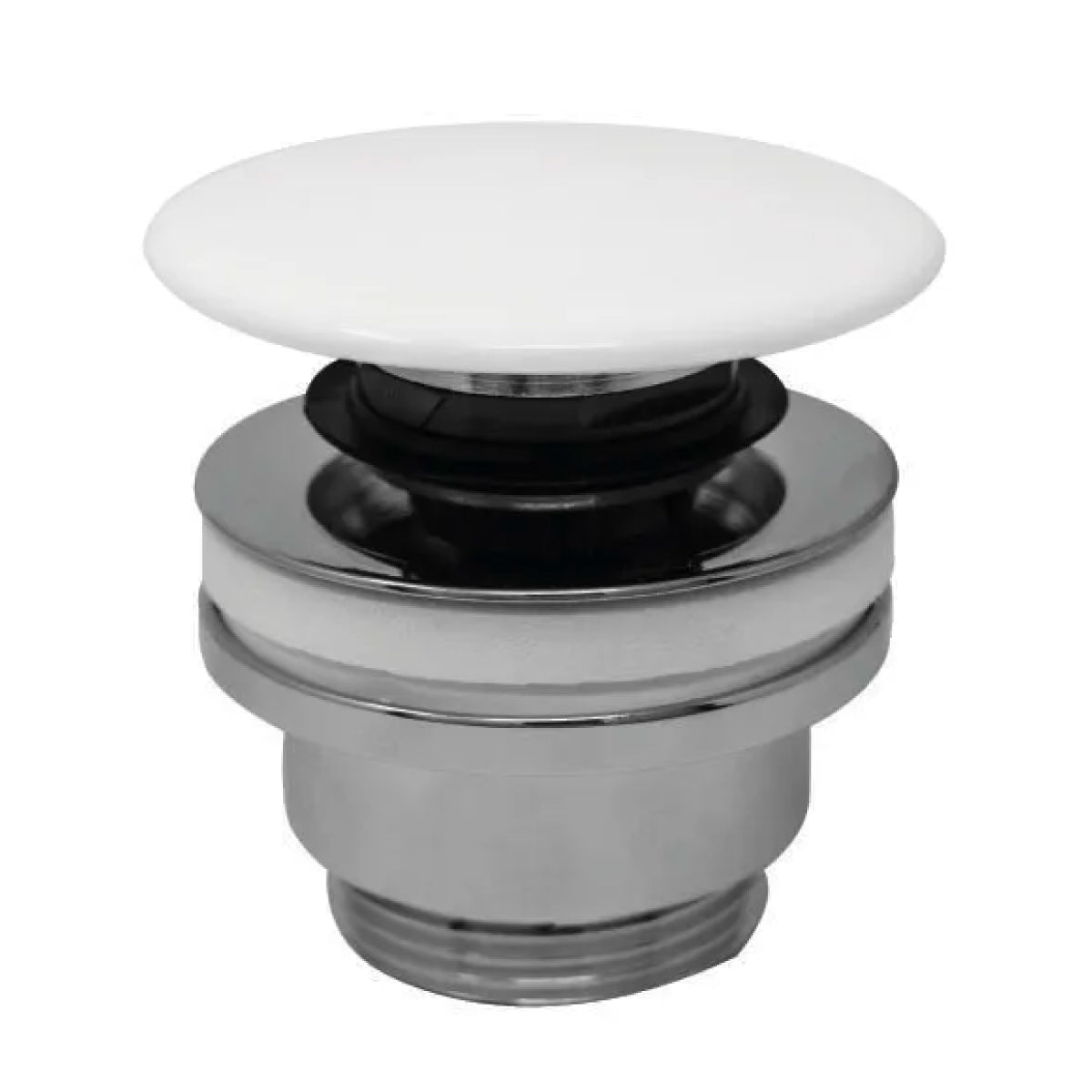 Piletta click clack in ottone con tappo in ceramica e vite centrale 11/4 CGS