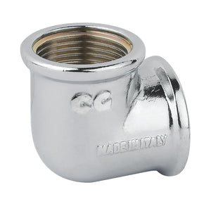 RACCORDO CURVO INTERMEDIO IN OTTONE CROMATO SERIE 1500 3/8   TIEMME RACCORDERIE SPA