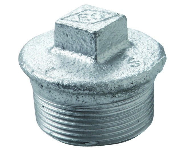 TAPPO MASCHIO IN GHISA MALLEABILE ZINCATO 1/2   GEORG FISHER