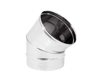 CURVA 45  ° MONOPARETE ACCIAIO INOX AISI 304  EE ¸140 SP 05 MM   EUROPROFIL SRL