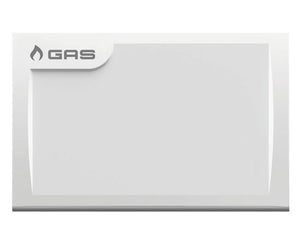 PLACCA DI COPERTURA BIANCA PER VALVOLE INTERCETTAZIONE VECCHIA CONNESSIONE AD U 122X80 MM   TECO Srl