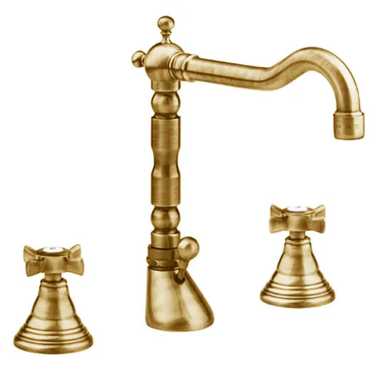 BATTERIA RUBINETTO LAVABO 3 FORI SERIE ORIENTES BRONZATO SCARICO 11/4   RUBINETTERIE EURORAMA S.P.A.