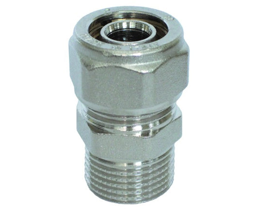 RACCORDO DIRITTO MASCHIO PER TUBO MULTISTRATO COMPLETO DI KIT 1/2 Ø20   PETTINAROLI