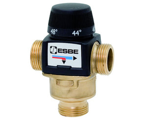 VALVOLA DEVIATRICE TERMOSTATICA A TRE VIE TARATURA VARIABILE 1 REGOLABILE DA 42  ° - 52  °C   ESBE SRL