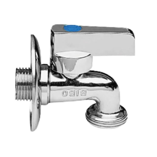 RUBINETTO MIGNON LAVATRICE A SFERA CON ROSONE IN OTTONE CROMATO 1/2 x 3/4   ENOLGAS BONOMI SPA