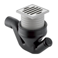 SIFONE A PAVIMENTO IN PP CON GRIGLIA IN ACCIAIO MM 50   GEBERIT