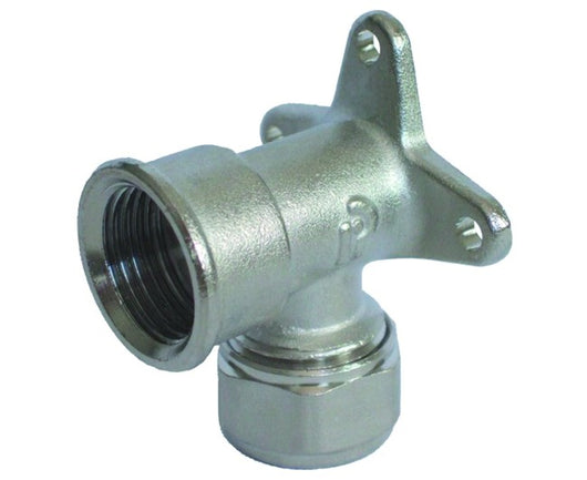 RACCORDO CURVO FEMMINA FLANGIATO PER TUBO MULTISTRATO COMPLETO DI KIT 1/2 Ø20   PETTINAROLI