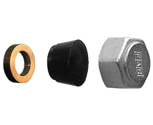 TAPPO FEMMINA CON MONOCONO PER CHIUSURA DERIVAZIONI COLLETTORI 24X19   FAR RUBINETTERIE