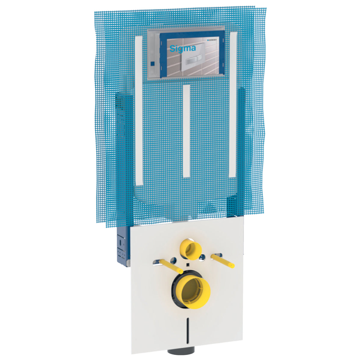 COMBIFIX ITALIA SIGMA 8 PER WC SOSPESO 3 - 6 LT  CM 109   GEBERIT