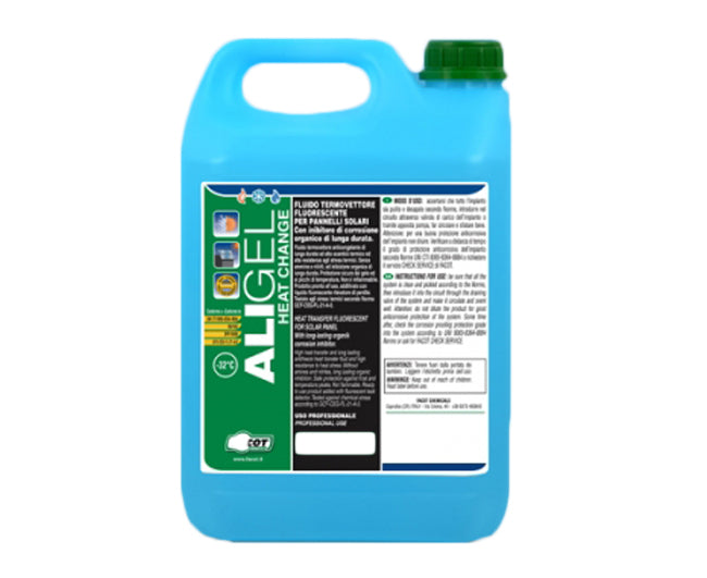FLUIDO TERMOVETTORE ANTICONGELANTE ALIGEL TANICA DA 5 KG   FACOT CHEMICALS SNC DI RIMOLDI
