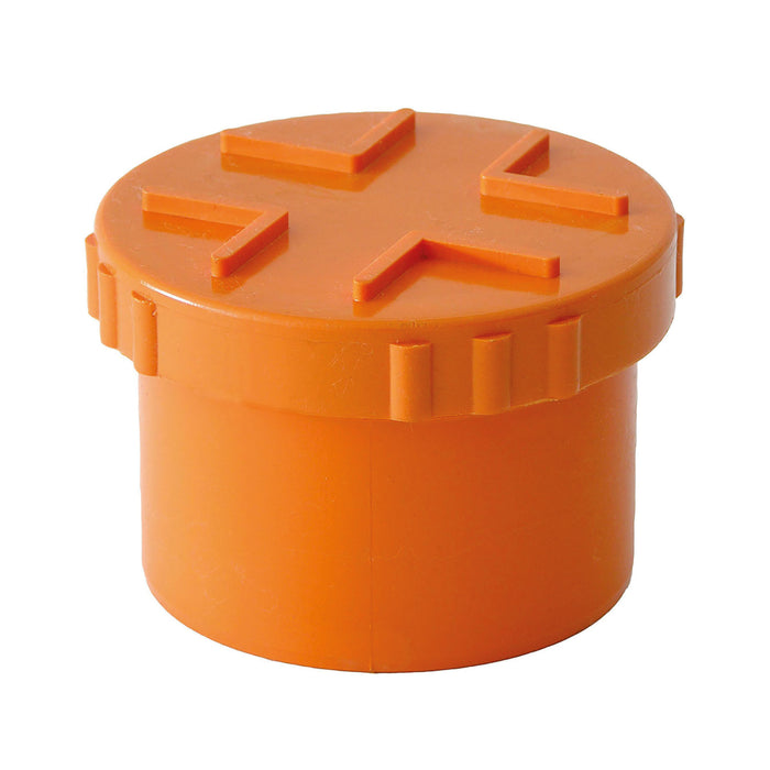 Tappo a vite in pvc per incollaggio  ?80 a vite  Idroweb