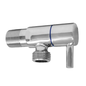 ARRESTO CON LEVA SENZA CANNA IN OTTONE CROMATO 1/2   Idroweb