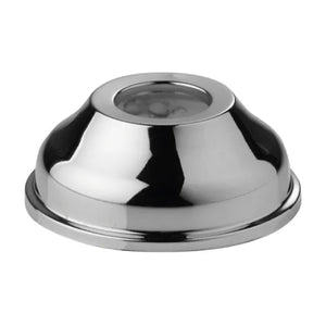 ROSONE TONDO IN OTTONE CROMATO ø26   Idroweb