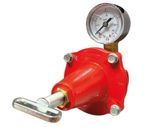 REGOLATORE GAS ALTA PRESSIONE PER GPL CON MANOMETRO KG 25   NOVACOMET