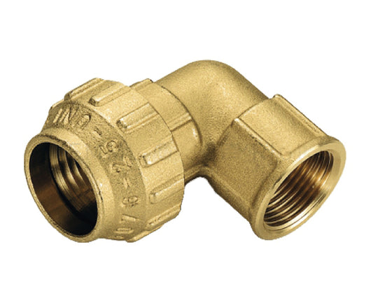 RACCORDO CURVO IN OTTONE FEMMINA ø32X1   TIEMME RACCORDERIE SPA