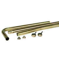 KIT 3 TUBI PER CASSETTA ALTA COLORATO CROMATO    Idroweb