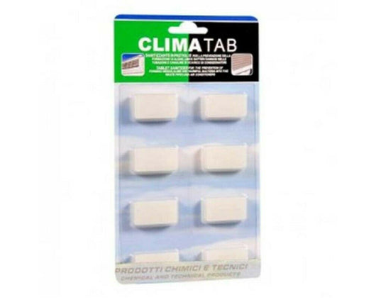 Sanitizzante in pastiglie per le vaschette di scarico condensa dei climatizzatori climatab  Blister da 8 pastiglie  Facot chemicals snc di rimoldi