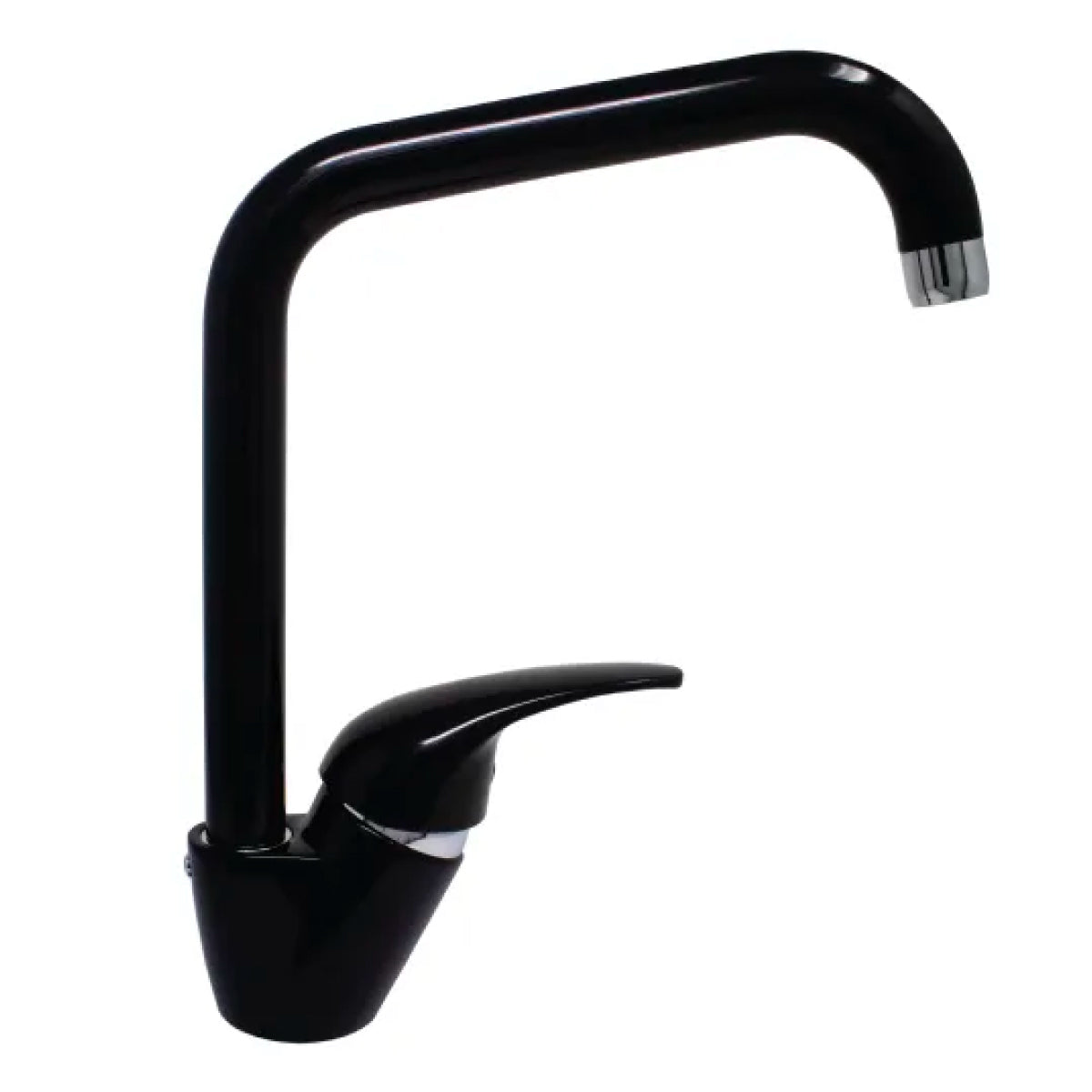 RUBINETTO MISCELATORE MONOCOMANDO PER LAVELLO SERIE PEGASO NERO LUCIDO 3/8   RUBINETTERIA PAFFONI Spa