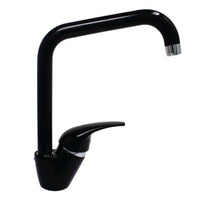 RUBINETTO MISCELATORE MONOCOMANDO PER LAVELLO SERIE PEGASO NERO LUCIDO 3/8   RUBINETTERIA PAFFONI Spa