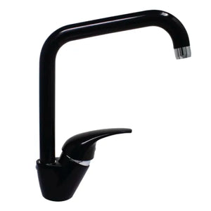 RUBINETTO MISCELATORE MONOCOMANDO PER LAVELLO SERIE PEGASO NERO LUCIDO 3/8   RUBINETTERIA PAFFONI Spa