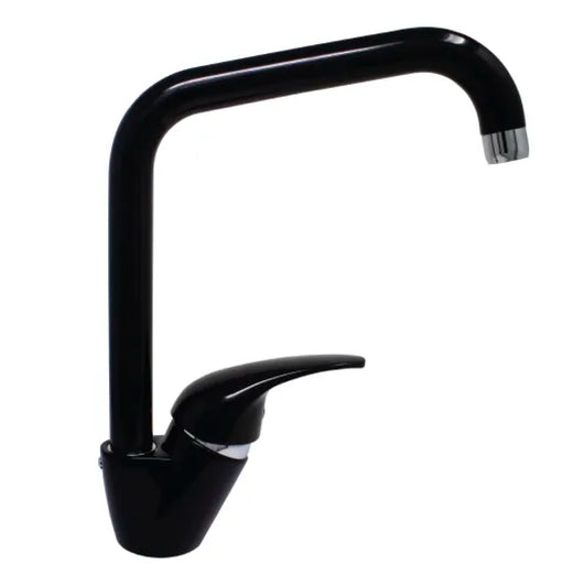 RUBINETTO MISCELATORE MONOCOMANDO PER LAVELLO SERIE PEGASO NERO LUCIDO 3/8   RUBINETTERIA PAFFONI Spa