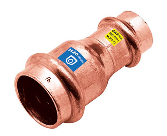 RACCORDO RIDOTTO RAME A PRESSARE FEMMINA FEMMINA SERIE FRABOPRESS KOMBI Ø22X15   FRA-BO SPA